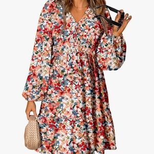 Floral Long Sleeve Dress